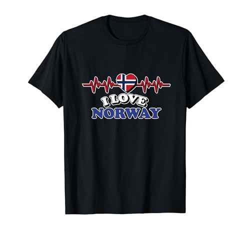 I Love Norway Trip Travel Matching Family Vacation T-Shirt