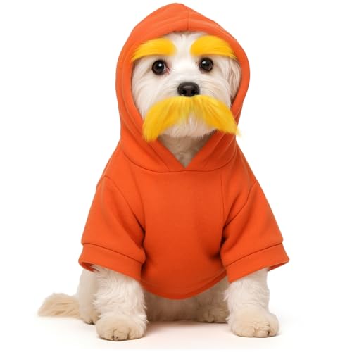 Huhumy Disfraz de Halloween para Perro Mediano Naranja M