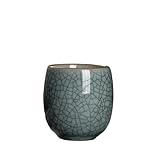 BODOBTF Celadon Master Tasse, handgefertigt, für den Haushalt, Kungfu, Keramik, eisrissig, Teeschale, Teezeremonie, Trinkgeschirr, 2 Stück/Set, 7,2 x 7,1 cm, 130 ml