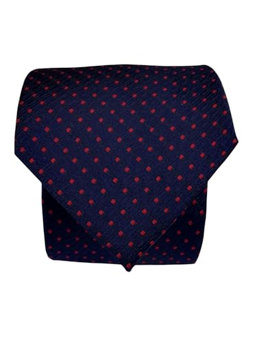 Image of BLACKSMITH Red Jacquard Tie for Men - Red Formal Tie for Men