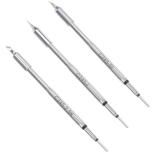 Image of WEP 245-I /SI /K Soldering Iron Tips Set (3PCS, 1 Type-I, 1 Type-2.5K, 1 Type-SI) Compatible with 982-II, 982D, 982D-II, 992D-III, 982-V (C245) Precision Soldering Station