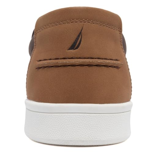 Image of Nautica Men's Slip-On Loafers Casual Moc Toe Sneakers Boat Shoes Slipper for Men - Lightweight & Comfortable - Derwin