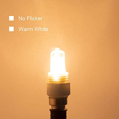 Haraqi 12 Pack G9 Halogen Bulbs 28W 230V 2800K Warm White 350Lm,Clear Capsule Halogen Lamps Dimmable, No Strobe, No Flicker