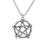 Genérico Moda Vintage Sencillo Pentagrama Colgante Collar para Hombres Punk Hip Hop Joyería Única Regalos Dropshipping