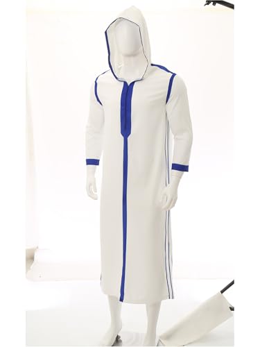 YiZYiF Mens Kaftan Thobe Casual Henley Shirts Long Sleeve Robe Long Sleeve Pullover Muslim Gown Shirt3