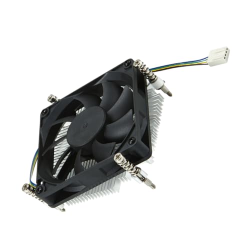 KONTONTY Enfriador de CPU de Rendimiento con Ventilador de Refrigeración de Aluminio y Cobre Compatible con PC Silencioso y Fiable Diseño Estable y Eficaz