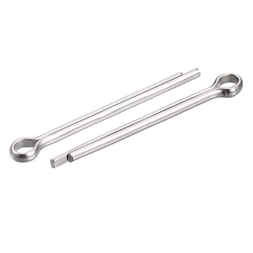 sourcing map 5Stk. Geteilter Splint 2.5mm x 30mm 316 Edelstahl Klipp Befestigung für Automobilindustrie Mechanik Silber