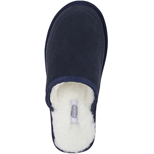 SNUGRUGS Jessie Pantofole uomo, Blu (Navy Navy)