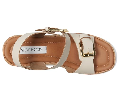 Steve Madden Women's River Pump, Gold Leather, 112