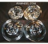 E 350/450 16" Hubcaps Snap on Stainless Steel 8 Lug 8 Hole Wheel Simulators