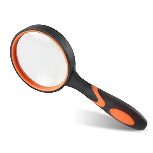 Loupe De Lecture 10x Avec Poignée En Caoutchouc Souple Antidérapante Avec Loupe 65 Mm Et Miroir Incassable Sans Distorsion D’image Pour La Lecture, L’inspection Et L’exploration