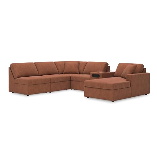 Image of Signature Design by Ashley Modmax 6-Piece Sectional with Chaise, Spice