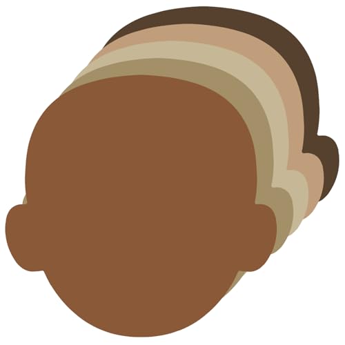 50 Pcs Multicultural Face Creative Cut Outs 5.5 Inch Skin Color Construction Paper for Crafts Classroom Bulletin Board Decorations Face Shaped Sticker Die Cut for Teachers Kids DIY Craft