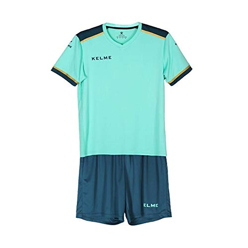 KELME Uniforme de fútbol Kit de dos tonos para adultos masculinos, Green, Dark Green