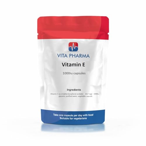 VITA PHARMA Vitamina E 1000iu 60 cápsulas blandas