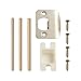 Door Plate Kit with D-Type Restoration Tool, One Stop Solution for Standard Latch Openings