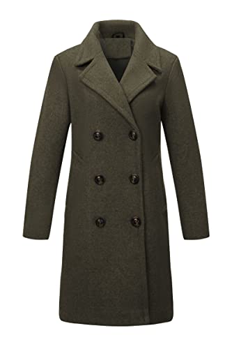 Bellivera Women Wool Blend Jacket, Winter Warm Trendy Long Trench Casual Coat with No Fur Collar 13CLA Armygreen M Bellivera Women Wool Blend Jacket, Winter Warm Trendy Long Trench Casual Coat with No Fur Collar 13CLA Armygreen M
