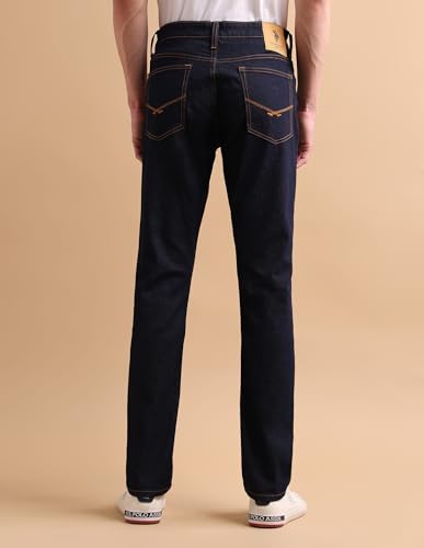 Image of U.S. POLO ASSN. Denim Jeans for Men - Slim Tapered Fit, Mens Jeans for Office & Regular Wear - 38, Blue