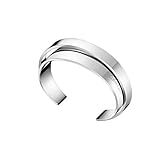 calvin klein armreif embrace mit Marken Logo Gravur Calvin Klein Damen-Armreifen Edelstahl KJ5ZMF0001XS