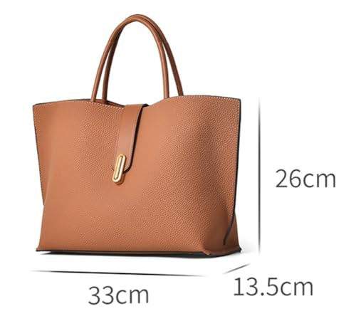 Vintage French Style Large Capacity Tote Bag for Women, Fashionable Retro Shoulder Crossbody Handbag, Casual Everyday Purse2