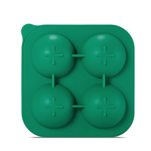 Image of ACOOKEE Novelty Golf Gifts Ball Ice Maker Mold, 2.2 inch Large Sphere Round Ice Cube Mold for Cocktails, Whiskey, Bourbon, Fun Shapes Big Whiskey Ice Cube Mold Gifts
