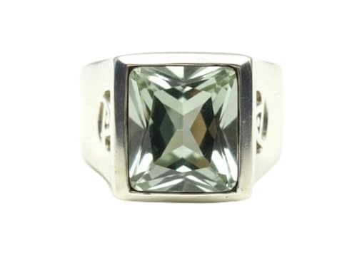 Image of Choose Your Color Mens Bold Ring 925 Sterling Silver Gemstone Wedding Engagement Statement Ring Birthstone Solitaire Jewellery Ring Sizes 4, 5, 6, 7, 8, 9, 10, 11, 12, 13,