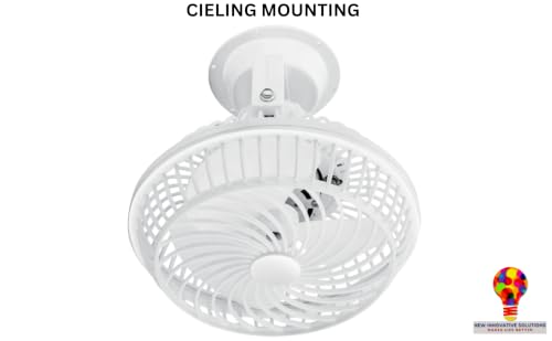 Image of STARVIN Wall Mounted Fan High Speed Wall Fan for Home & Kitchen Compact Size,Adjustable Tilt,Low Noise Small Wall Fan for Office, Shop & Utility Area - EVTS (6 inch cabin white, 6 inch)