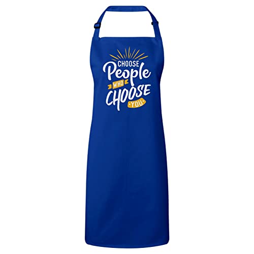 Tablier cuisine bleu cadeau idéal avec sa citation inspirante
