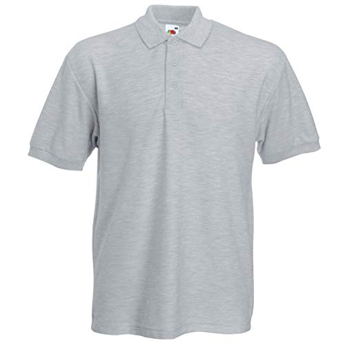 Polo gris Fruit of the Loom homme XL idéal pour le bureau