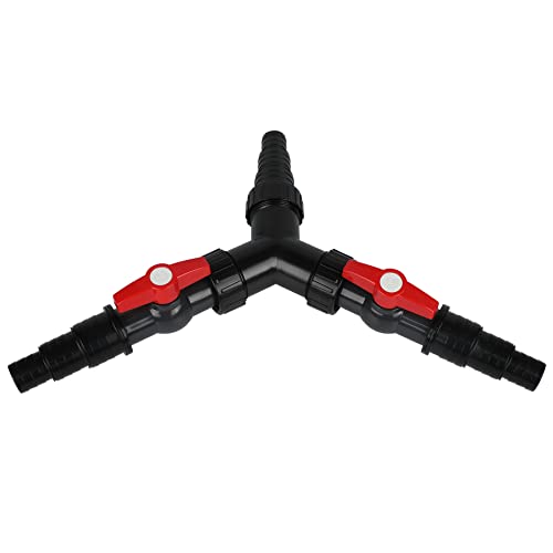 Forever Speed 3-Way Valve Y Distributor Water Distributor for Pond Pump and Watercourses 25/32/38mm (1"/1 1/4"/1 1/2")