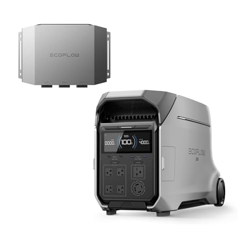 EcoFlow DELTA Pro3 |[^ud 4,096Wh + 1000W Alternator Charger 2_ Zbg e oAC(i3,600W/uԍő7,200W) _S 11N 6ʂ̏[d@ o \[