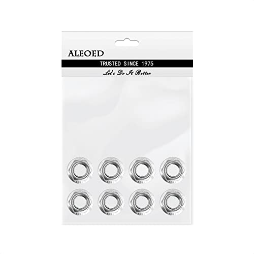 Aleoed 8 Pieces M10 X 1.25Mm Serrated Flange Nut Hex Lock Nuts, Fine Thread, Stainless Steel 304 #TOP4