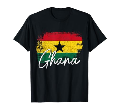 We Love Ghana Ghana Vintage Flag Ghanaian Pride Roots Africa T-Shirt