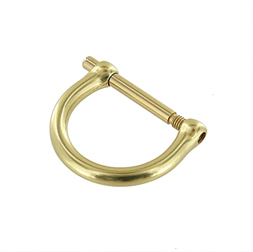 2014 Natural Brass D-Rings in Multiple Sizes