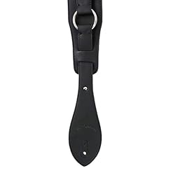 Walker And Williams G-815 Sangle de harnais rembourrée avec dos en cuir Noir ardoise - Les Beatles, Paul McCartney, John Lennon, RIngo Starr, George Harrison Walker And Williams G-815 Sangle de harnais rembourrée avec dos en cuir Noir ardoise – Image 7