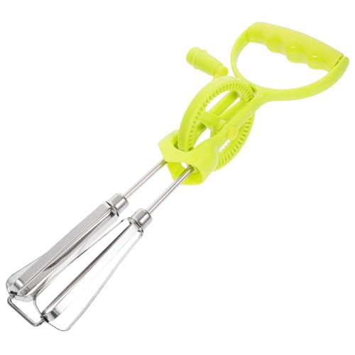 MOLUCKFU 2pcs Manual Mixer Hand Crank Beater Multi-function Kitchen Sauce Whisk for Baking and Cooking Lightweight and Easy to Use for Home and Professional Chefs