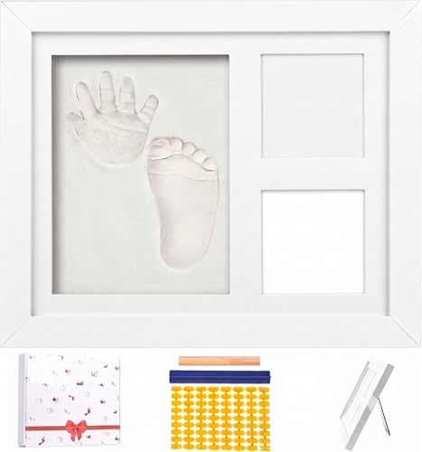 Cozy Inviting Kit Huellas Bebe Marco Fotos Yeso Regalo Recien Nacido