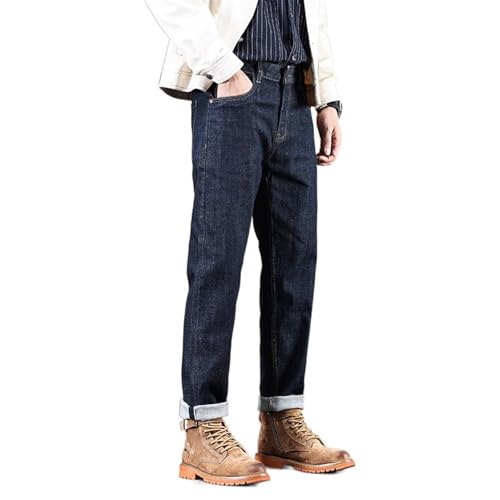 Men's Retro Spring and Autumn Classic Straight-Leg Jeans