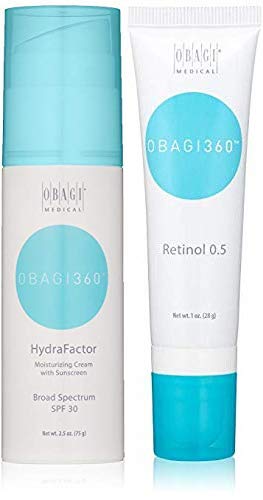 Obagi360 HydraFactor Broad Spectrum SPF 30 Sunscreen And Obagi Medical 360 Retinol 0.5.