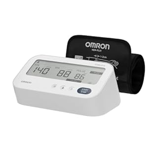 OMRON M3 Comfort AFib – Misuratore di pressione automatico da braccio con rilevamento della fibrillazione atriale + bracciale IntelliWrap, misurazione su 3 punti, 2 memorie