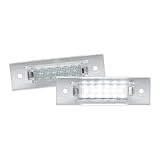 KOEHXJ Feu Éclaireur Plaque Minéralogique Lampe Pour 968 911 Pour Carrera 964 993 Pour Turbo Pour GT Pour Boxster 986 2 Pièces Lumière Plaque D'immatriculation LED Blanche