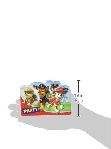 amscan 999138 Gevouwen Uitnodigingskaarten met Paw Patrol Thema-8 Stuks - Image 3