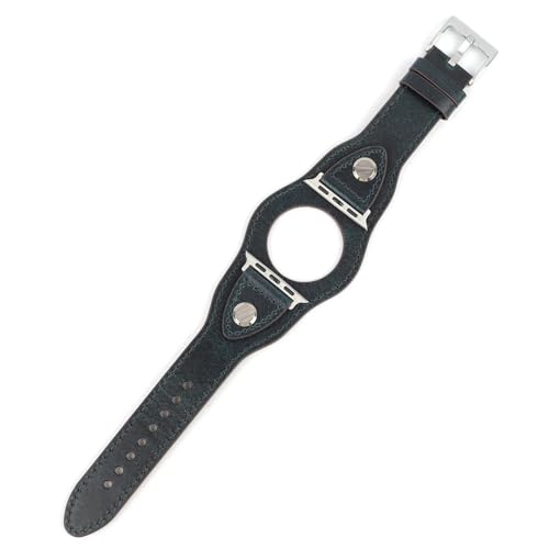 Bracelet rivet cuir pour bande de montre compatible 38mm 40mm 41mm 42mm 44mm 45mm