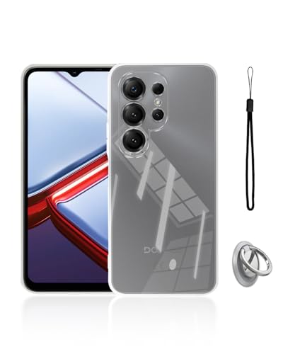 For DOOGEE Note56X / Note56X Pro �p �P�[�X �J�o�[ KONXISA �y���^ TPU �X�}�z�P�[�X �o���p�[�J�o�[ �����Y�ی� �ϋv�� �ϏՌ� �S�ʕی� �����h�~ �w��h�~�i�N���A�j