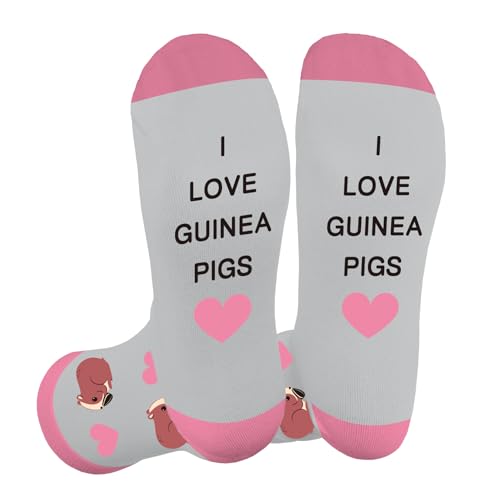 LSVGSAK Guinea Pig Gifts Socks for Women Girls Novelty Socks Guinea Pig Lovers Christmas Birthday Present for Daughter Wife Sister Girlfriend Stocking fillers
