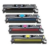  Pack FG Encre Cartouche de Toner Compatible pour HP Q3960A+Q3961+Q3962+Q3963 Lot de 4 - Noir/Cyan/Magenta/Jaune