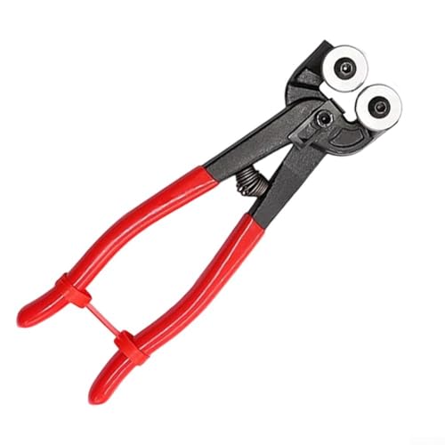 Pinze tagliapiastrelle ergonomiche con impugnatura morbida per un uso confortevole e un taglio preciso delle piastrelle, con blocco di sicurezza e struttura in acciaio (pinza a doppia ruota)