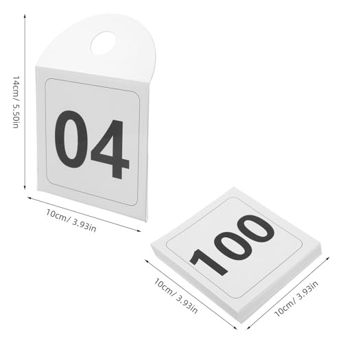 Plaques numérotées pour cintres : identification claire et papier 200g résistant