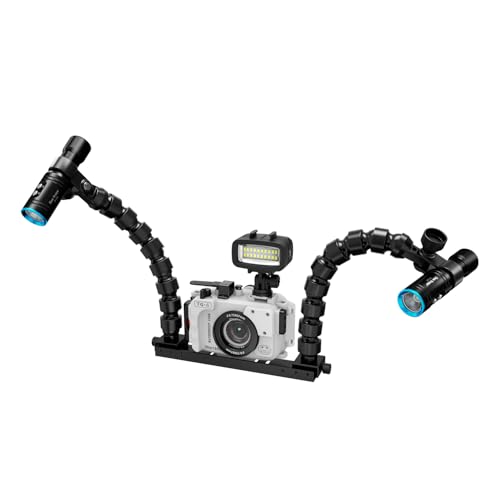 Image of Underwater Camera Tray, Dual Handle Stabilizer, 7-13 Inch Adjustable Width, Compatible with Seafrogs Housing (YH-TS2)