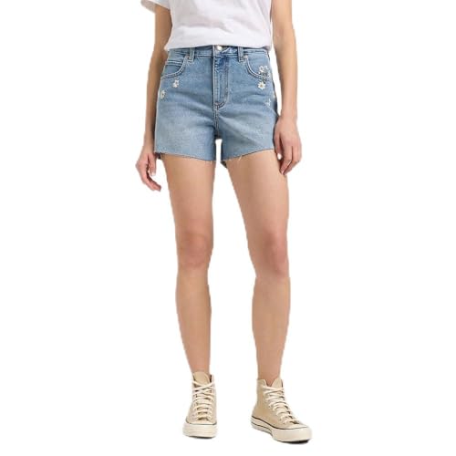 Short en denim Lee femme - Bermuda en jean bleu classique